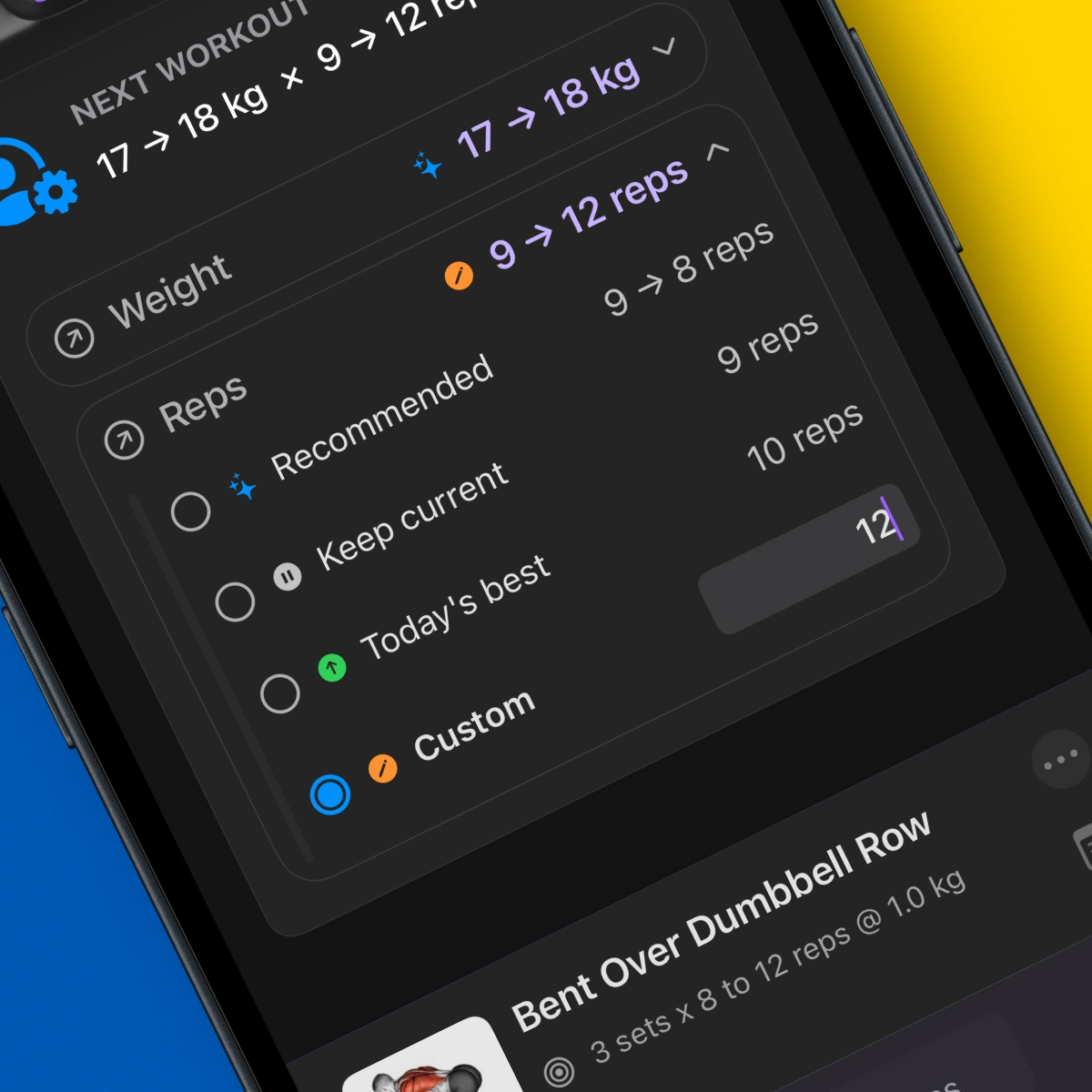 Valores de Progressão Personalizados