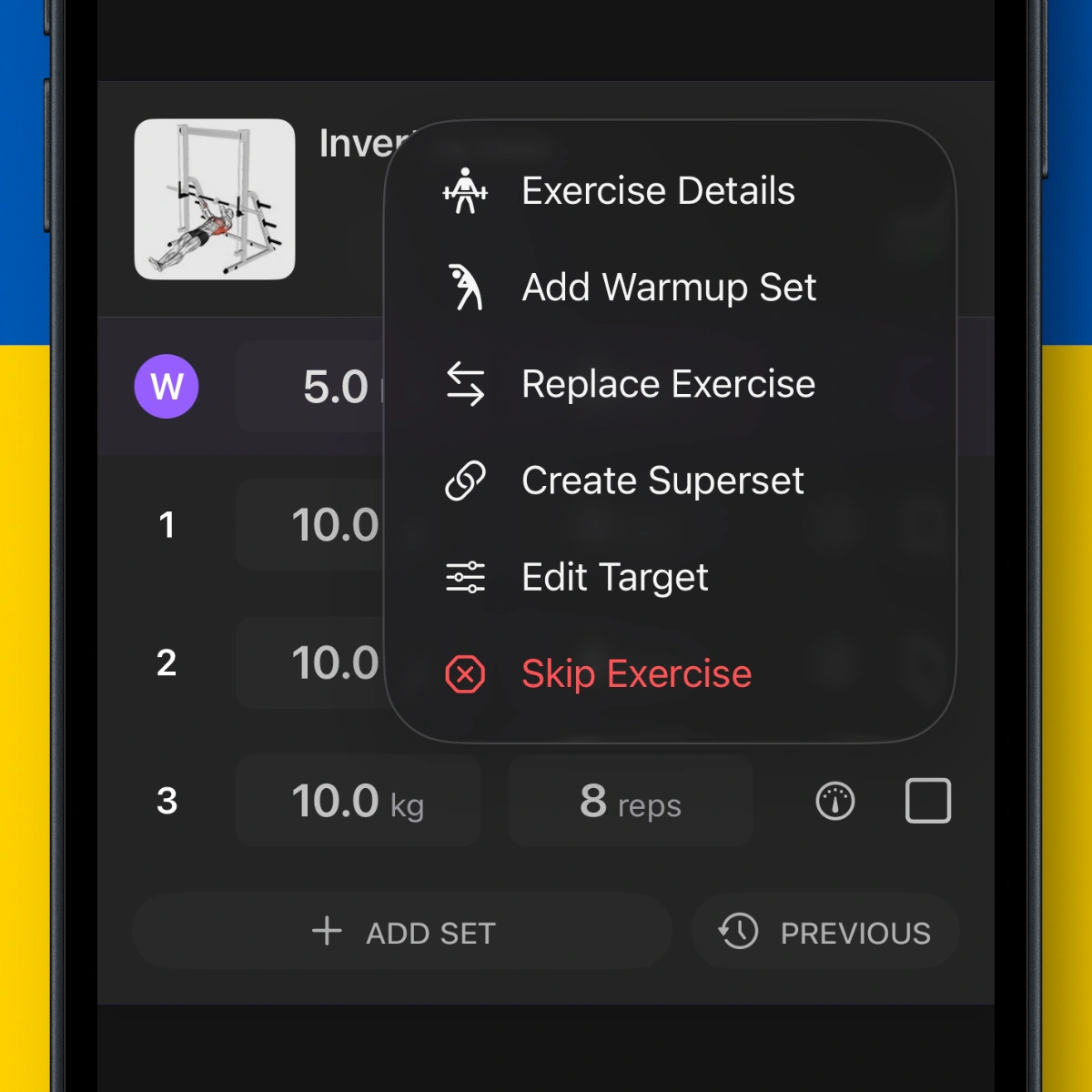 Editar Alvos Durante o Treino