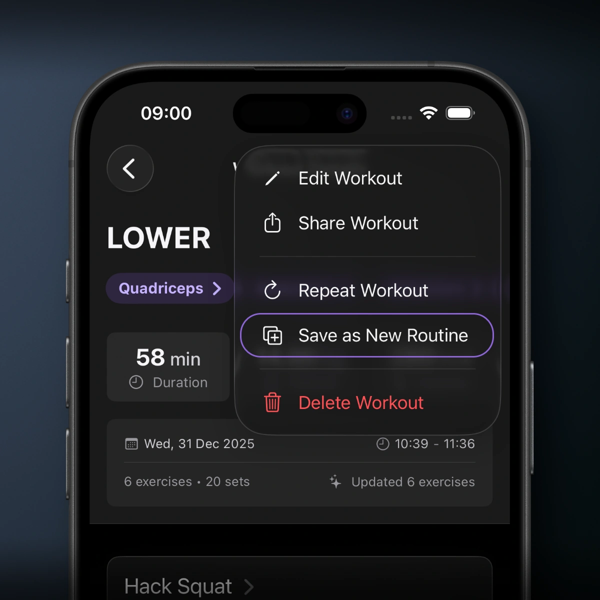 Salvar Sessão como Rotina