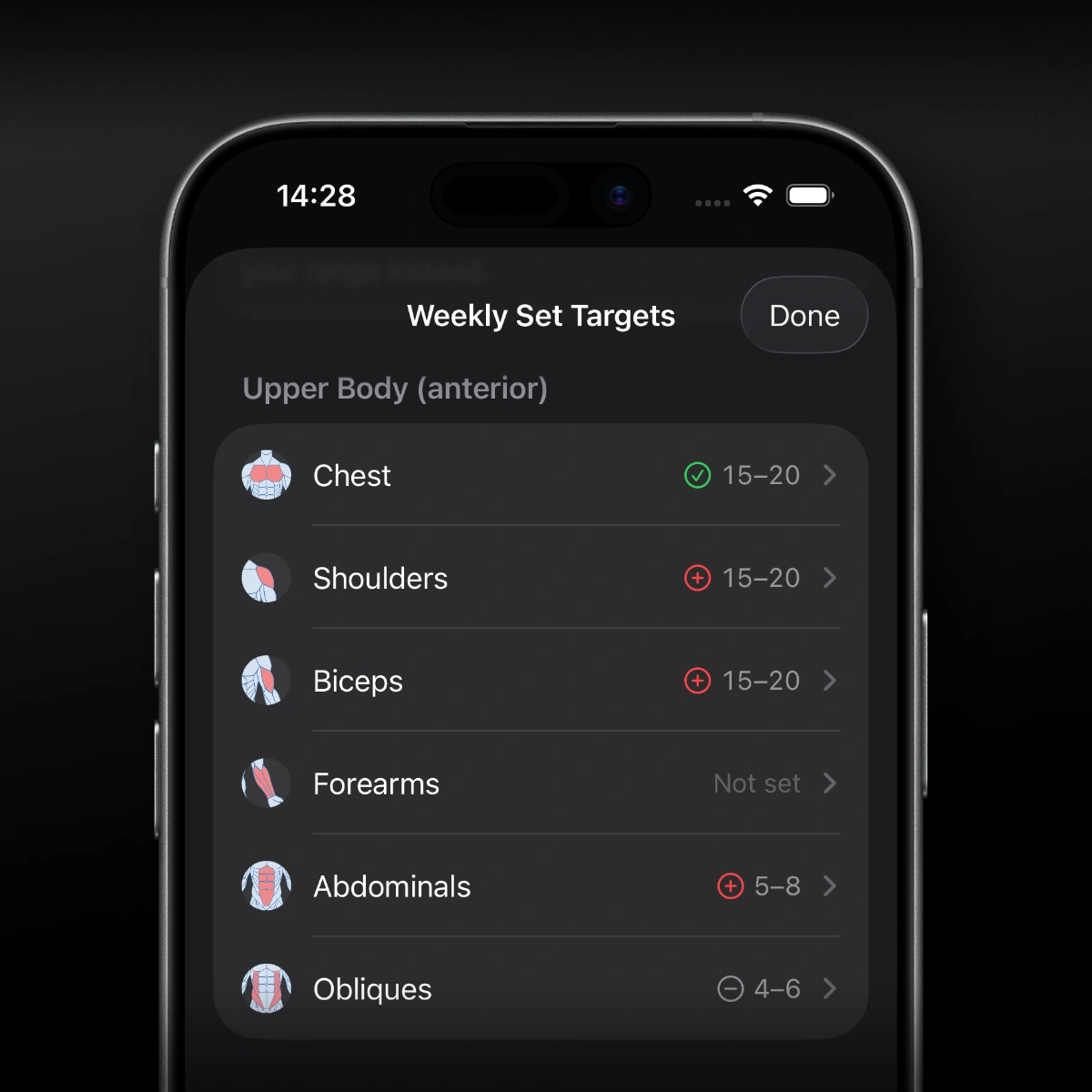 Custom Muscle Targets